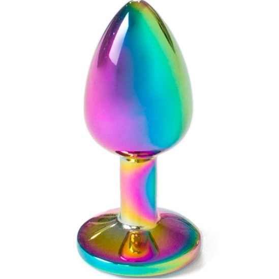 Secretplay Toys SECRET PLAY – METAL BUTT PLUG RAINBOW MAŽAS DYDIS 7 CM