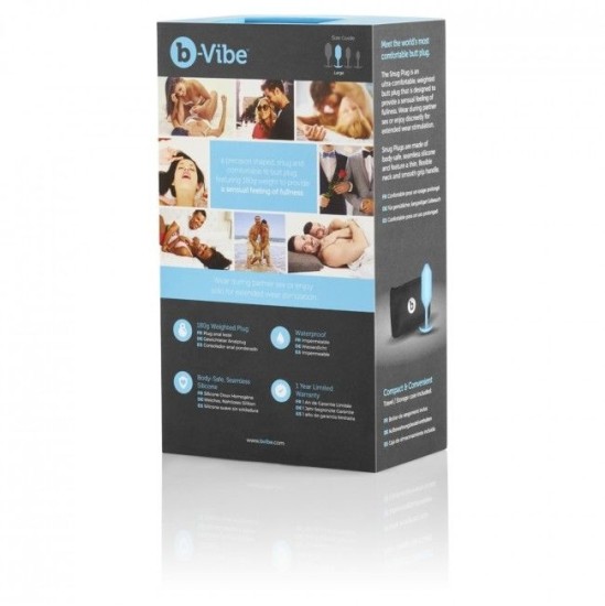 B-Vibe SNUG PLUG 3 ЧИРНЫЙ