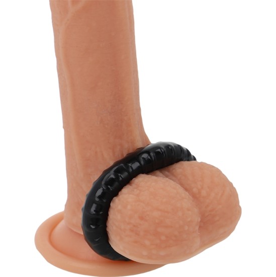 Powering SUPER FLEXIBLE AND RESISTANT PENIS RING 4.5CM PR07 melns