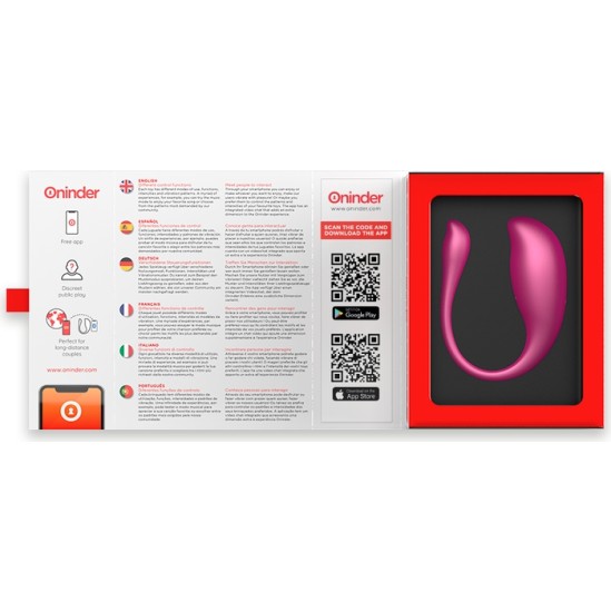 Oninder NAIROBI VIBRATING EGG rozā - FREE APP