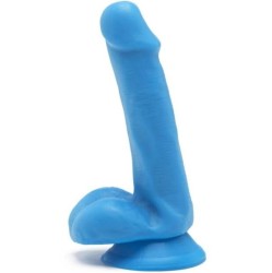 Get Real HAPPY DICKS Dildo 12 CM BALLS MĖLYNAS