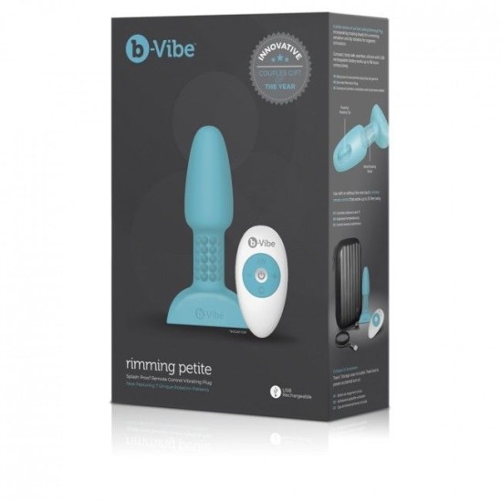 B-Vibe RIMMING PETITE NUOTOLINIO KONTROLĖS PULTO PULG TEAL