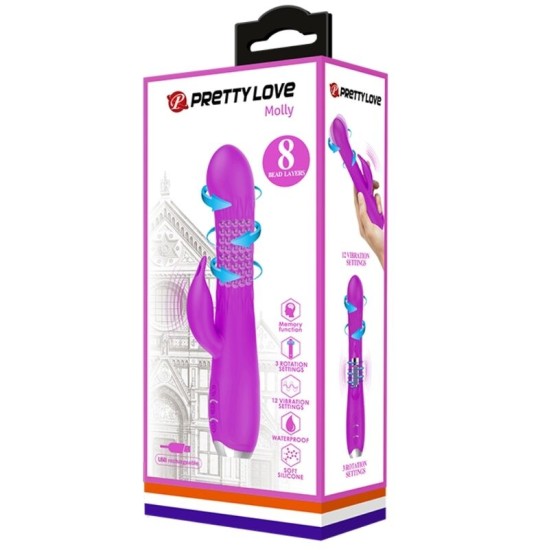 Pretty Love Smart MOLLY Uzlādējams vibrators ar rotējošu funkciju