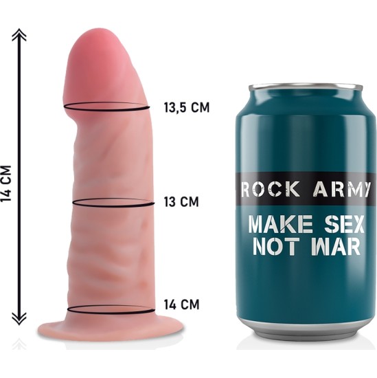 Rock Army Strap-on biksītes ar dubultā blīvuma Dildo 14 cm