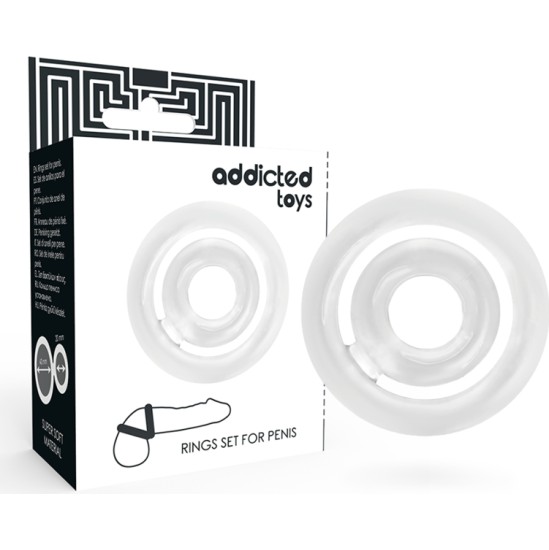 Addicted Toys Dzimumlocekļa gredzens caurspīdīgs