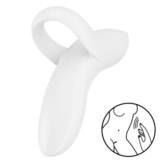 Satisfyer Vibrator SATISFYER BOLD LOVER FINGER VIBRATOR - WHITE