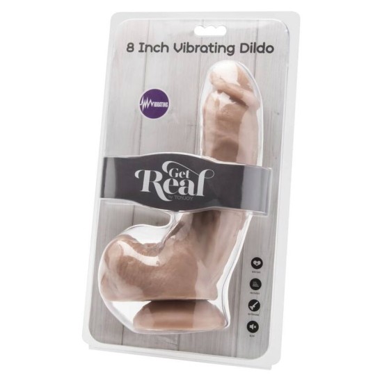 Get Real Dildo 20,5 CM SU RUTULIAIS VIBRATORIA ODA