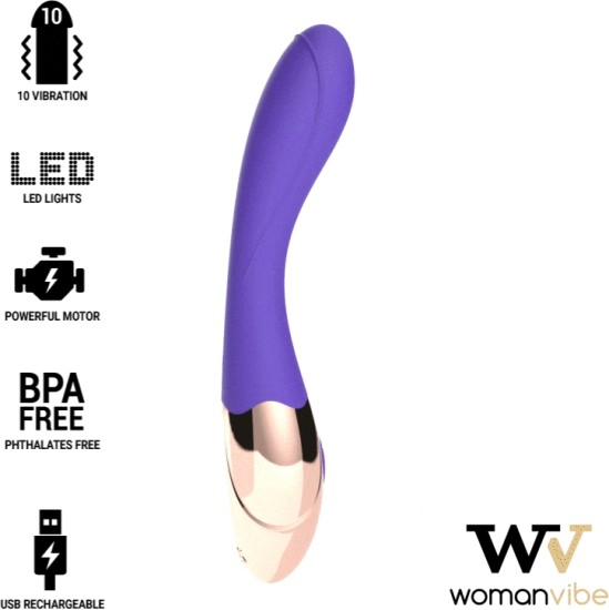 Womanvibe SUNNY SILICONE RECHARGEABLE VIBRATOR