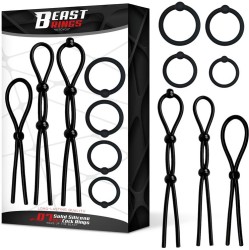 Beast Rings 07 Set Solid Silicone Cock Rings