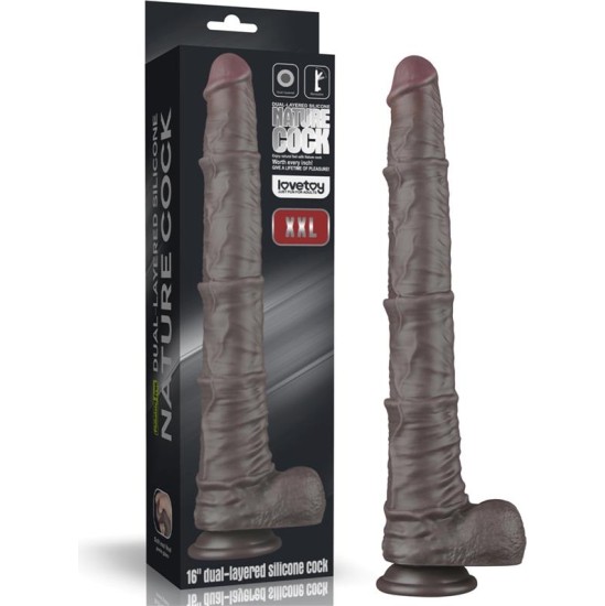 Lovetoy Dual Layered Bendable Dildo XXL 16