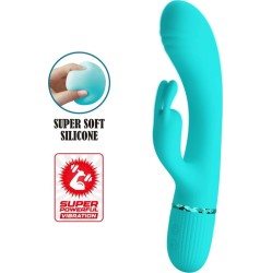 Prettylove Scocco Rabbit Vibrator Turquoise
