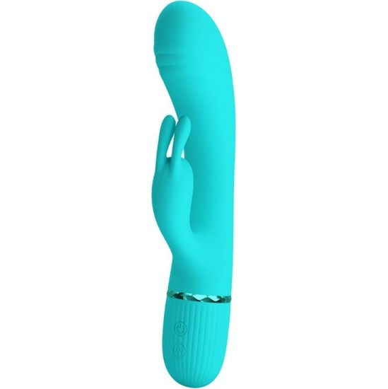 Prettylove Scocco Rabbit Vibrator Turquoise