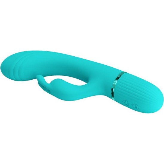 Prettylove Scocco Rabbit Vibrator Turquoise