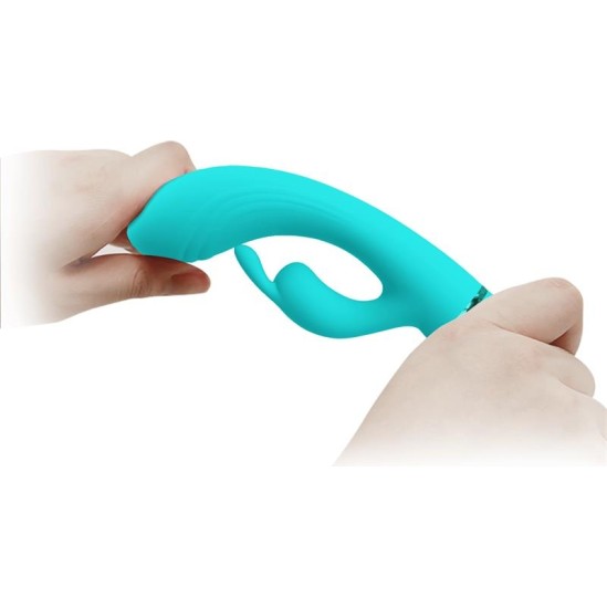 Prettylove Scocco Rabbit Vibrator Turquoise