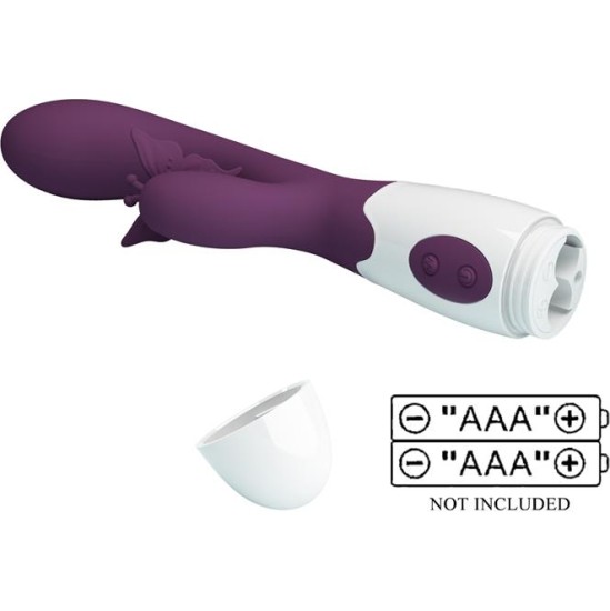 Prettylove Vibrator Butterfly Kiss 30 functions Purple