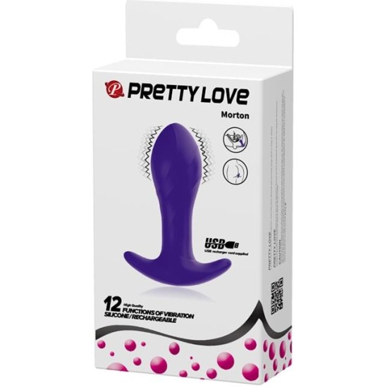 Prettylove Anal Masager with Vibration Purple