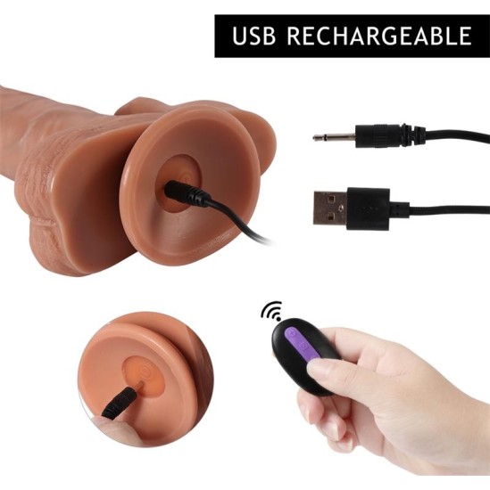 Shequ Brody Dildo with 20 Modes of Vibration and Clitoris Stimulator