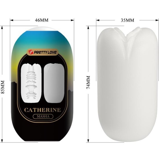 Prettylove Masha Masturbator Egg Double Texture Whit