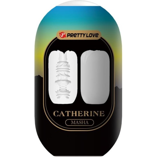 Prettylove Masha Masturbator Egg Double Texture Whit