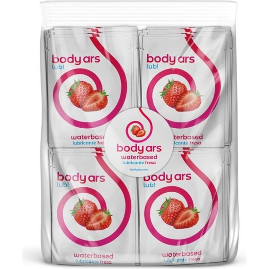 Body Ars Single-dose Water-Based Lubricant Gel Acid Strawberry 100 x 4ml