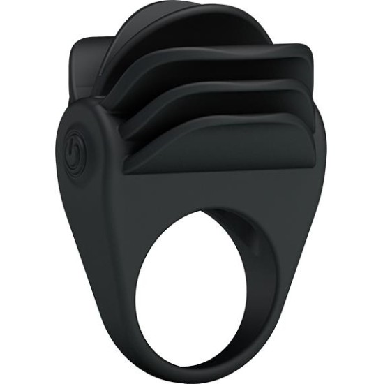 Prettylove Pretty Love Vibrating Cock Ring Chester Black
