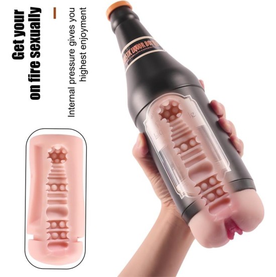 Shequ Male Masturbator Vagina Sonya Beer Bottle
