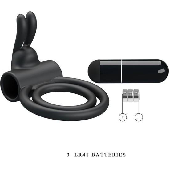 Prettylove Double Penis Ring with Vibration Osmond