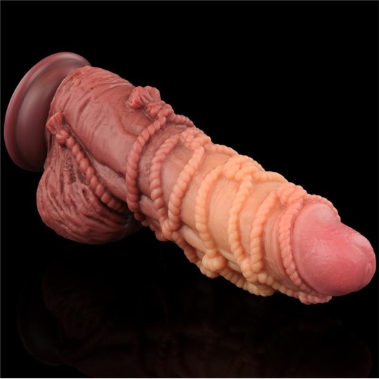 Lovetoy Dildo Dual Layer King Size Nature 9.5