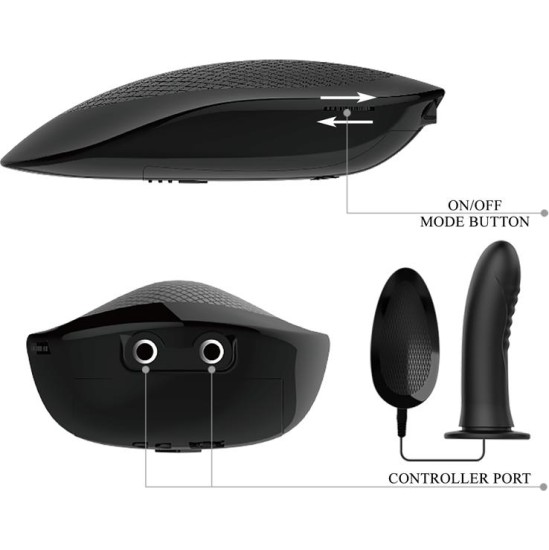 Prettylove Myron Strap-On with Vibrating Dildo 7.2