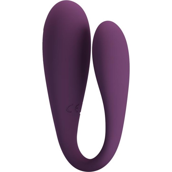 Prettylove August Vibrador de Parejas App Remote Lila CL12