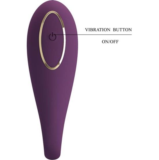 Prettylove August Vibrador de Parejas App Remote Lila CL12