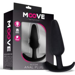 Moove Silicone Butt Plug Small Black