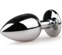 Easytoys Metal Butt Plug No. 6 - Silver/Clear