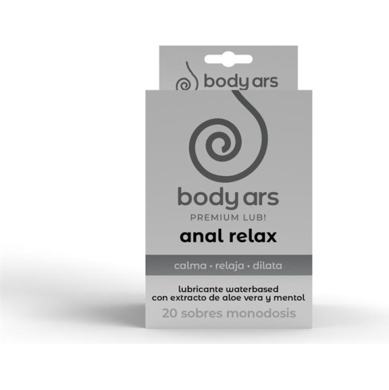 Body Ars Single Dose Anal Relaxing Water Based Lubricant Gel 20 x 4 ml
