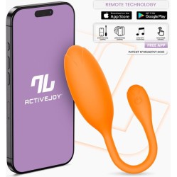 Intoyou App Series Logan Vibrating Egg with App Unibody Silicone Orange