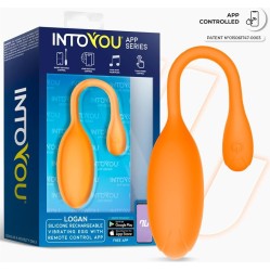 Intoyou App Series Logan Vibrating Egg with App Unibody Silicone Orange