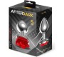Afterdark Metal Anal Plug with Red Rose Base - Size S