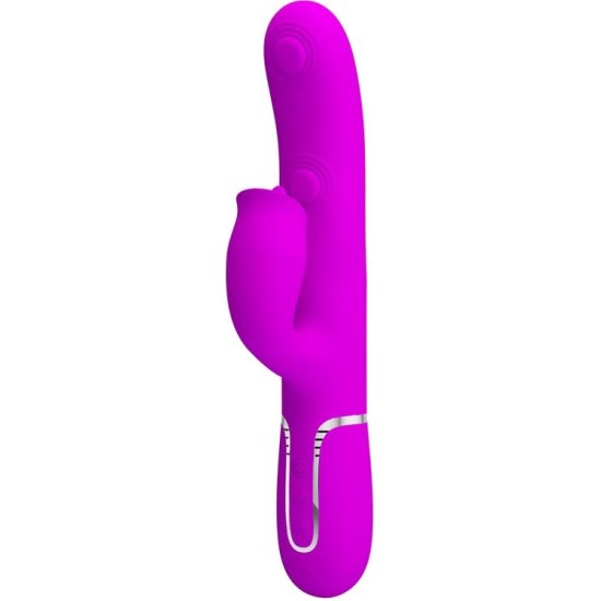 Prettylove Gigi Vibrator Licking and Thumping Fuchsia