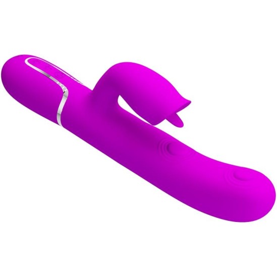 Prettylove Gigi Vibrator Licking and Thumping Fuchsia