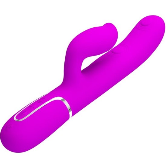 Prettylove Gigi Vibrator Licking and Thumping Fuchsia