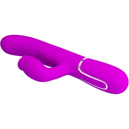 Prettylove Gigi Vibrator Licking and Thumping Fuchsia
