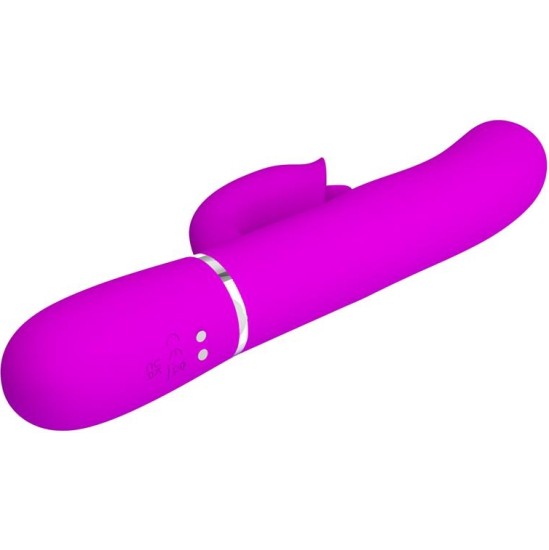 Prettylove Gigi Vibrator Licking and Thumping Fuchsia
