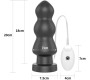 Lovetoy Vibrating Butt Plug King Sized 7.8 Black
