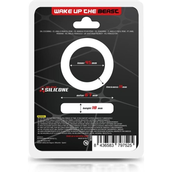 Beast Rings Solid Silicone Cock Ring 4.5 cm