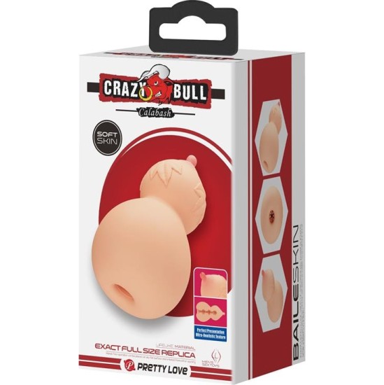 Crazy Bull Calabash Breast Shaped Masturbator