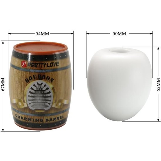 Prettylove Bourbon Barrel Shaped Male Masturbator