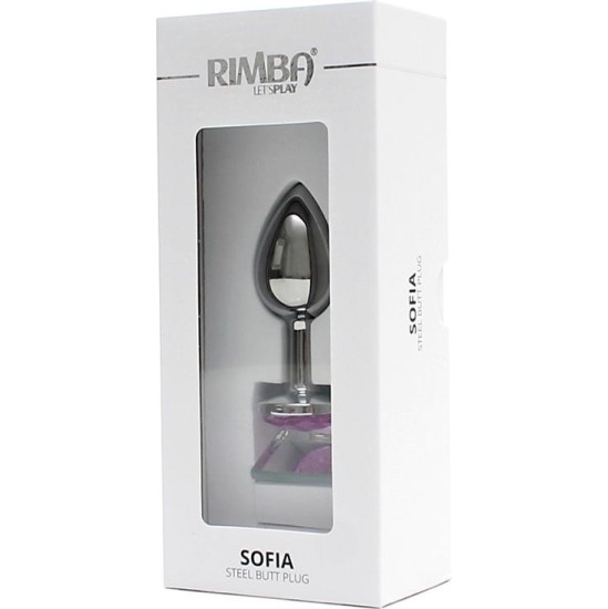 Rimba Toys Metal Butt Plug Sofia Pink Jewel