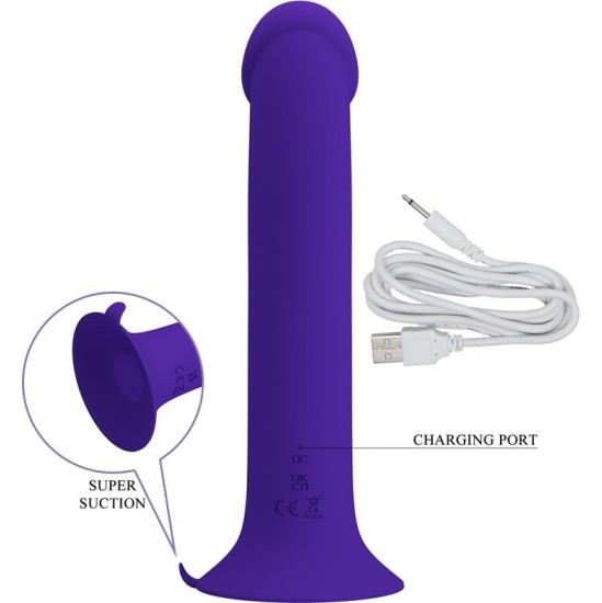 Prettylove Murray Youth Dildo with Vibration and Pulsation