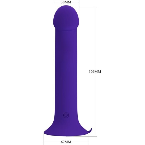 Prettylove Murray Youth Dildo with Vibration and Pulsation