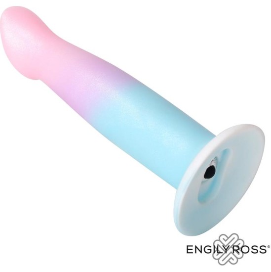 Dildox By Engily Ross Dildo Dildo with Vibration and Suction Cup Gradient Colour 17 cm